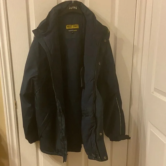 Men's Navy Performance Jacket - Picture 4 of 5